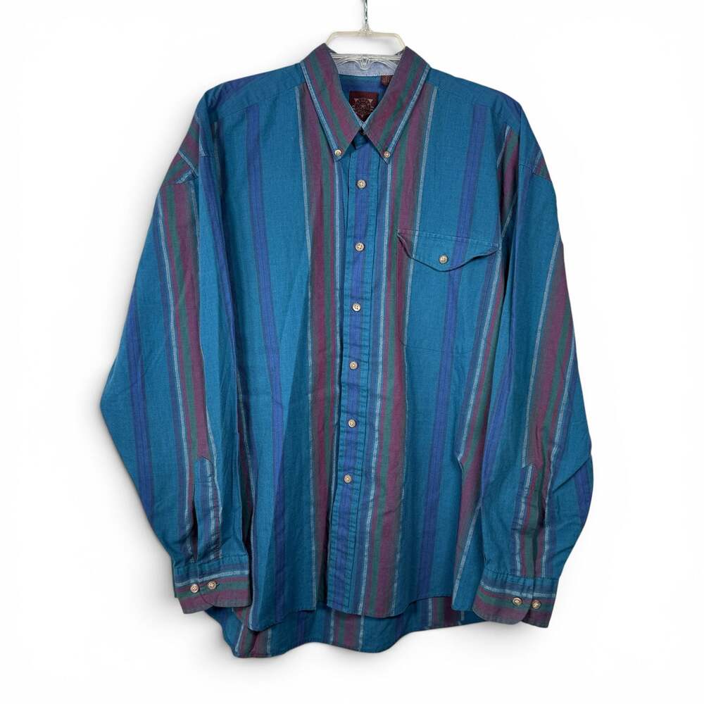Vintage Haggar Casuals XL Long Sleeve Button Down Shirt